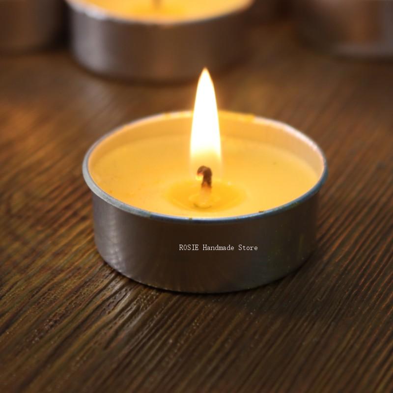 Kraft Box Candle - กล่องอลูมิเนียมทรงกลมสำหรับใส่ชาขี้ผึ้งเปล่าพร้อมไส้เทียน100 100แท่งภาชนะบรรจุ100แม่พิมพ์ถั่วเหลืองเครื่องมือทำเทียน DIY