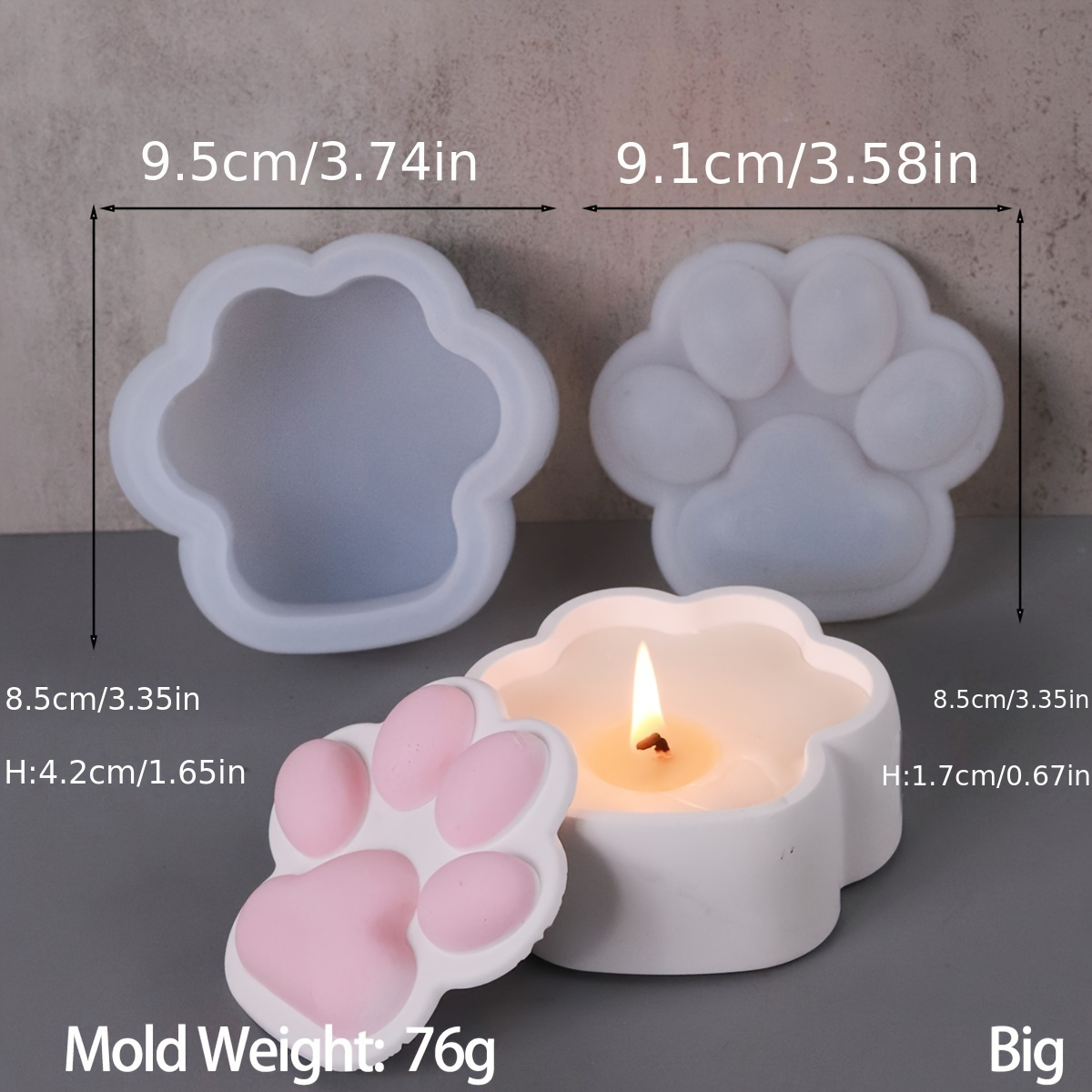 แม่พิมพ์ซิลิโคนกล่องเก็บของรูป - Kraft Box Candle บทวิจารณ์และราคา