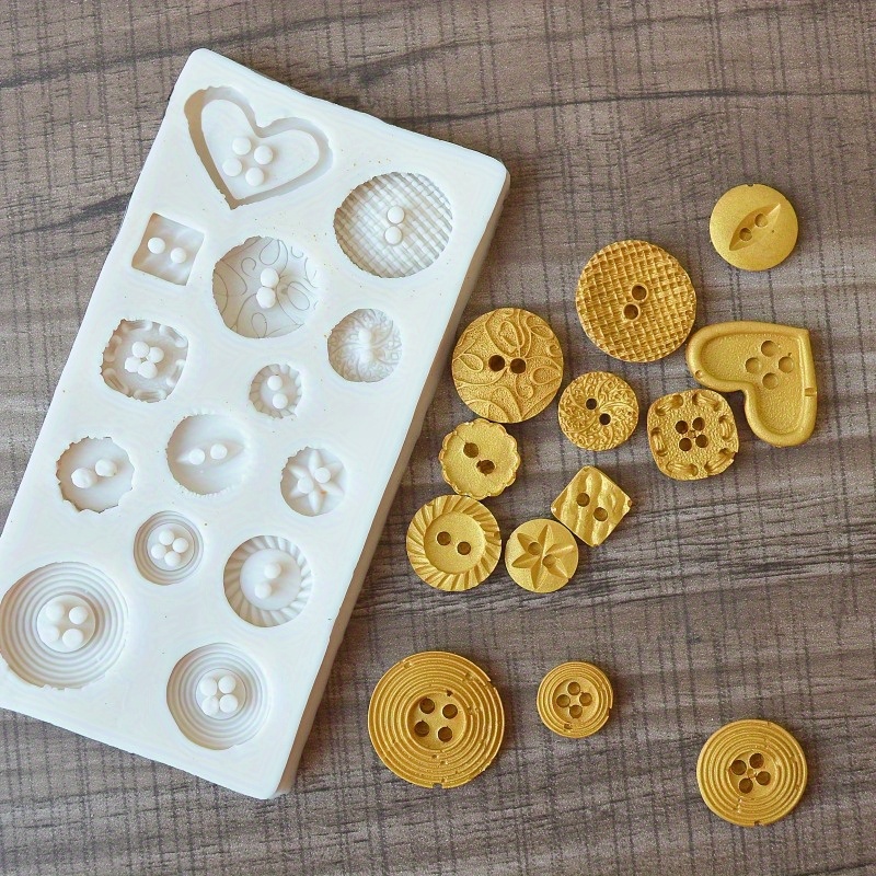 แม่พิมพ์ซิลิโคนรูปทรงกระดุม แม - Candle Making Products บทวิจารณ์และราคา
