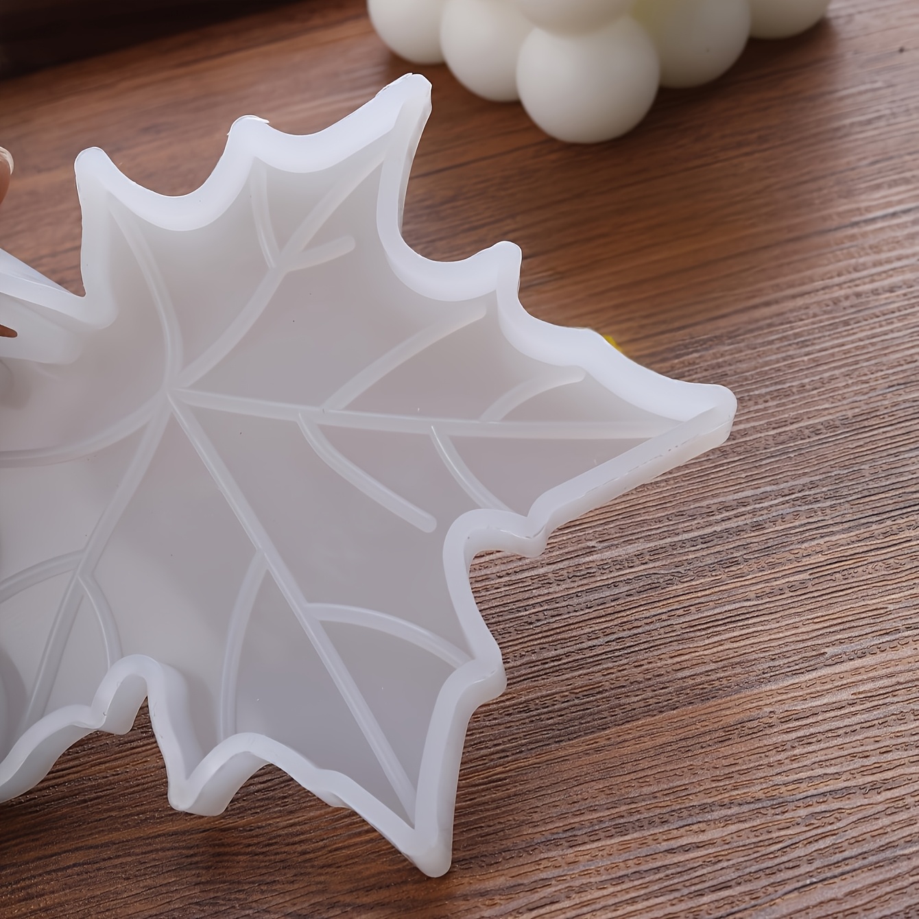 แม่พิมพ์ซิลิโคนรูปใบเมเปิ้ล 1  - Candle Making Products บทวิจารณ์และราคา