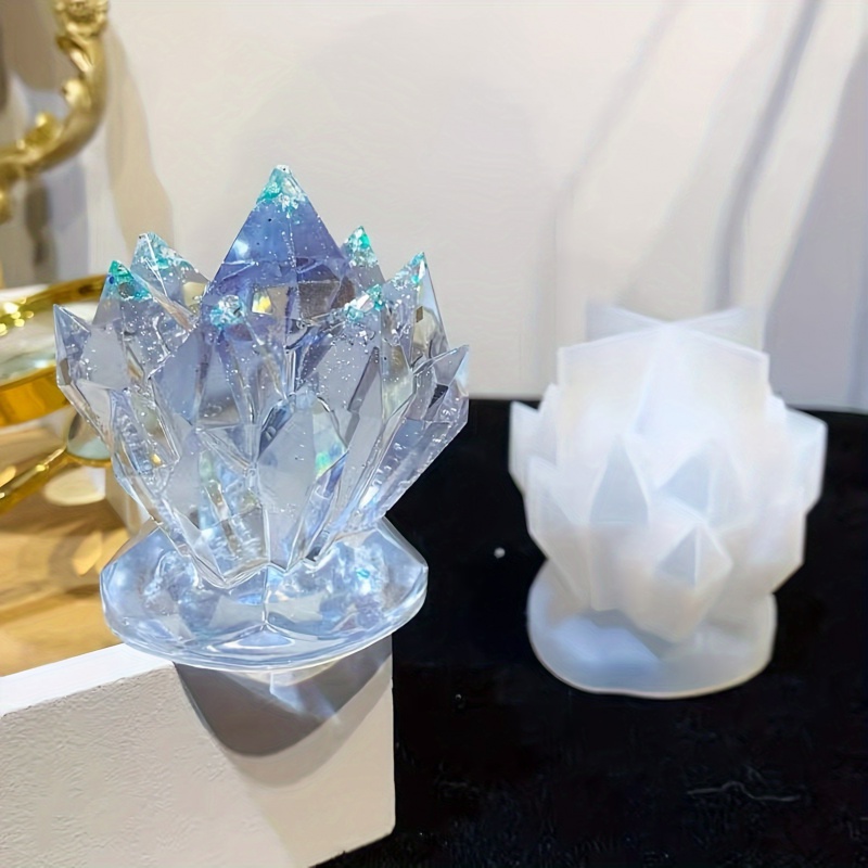 1 pcCrystal Cluster ตกแต่งแม่พ - Candle Making Moulds บทวิจารณ์และราคา