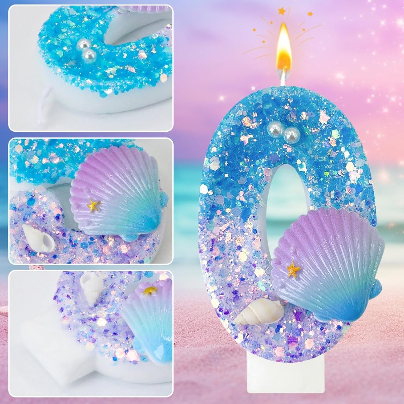 เทียนวันเกิดเปลือกสีม่วงแบบตัว - Paraffin Candle Wax บทวิจารณ์และราคา