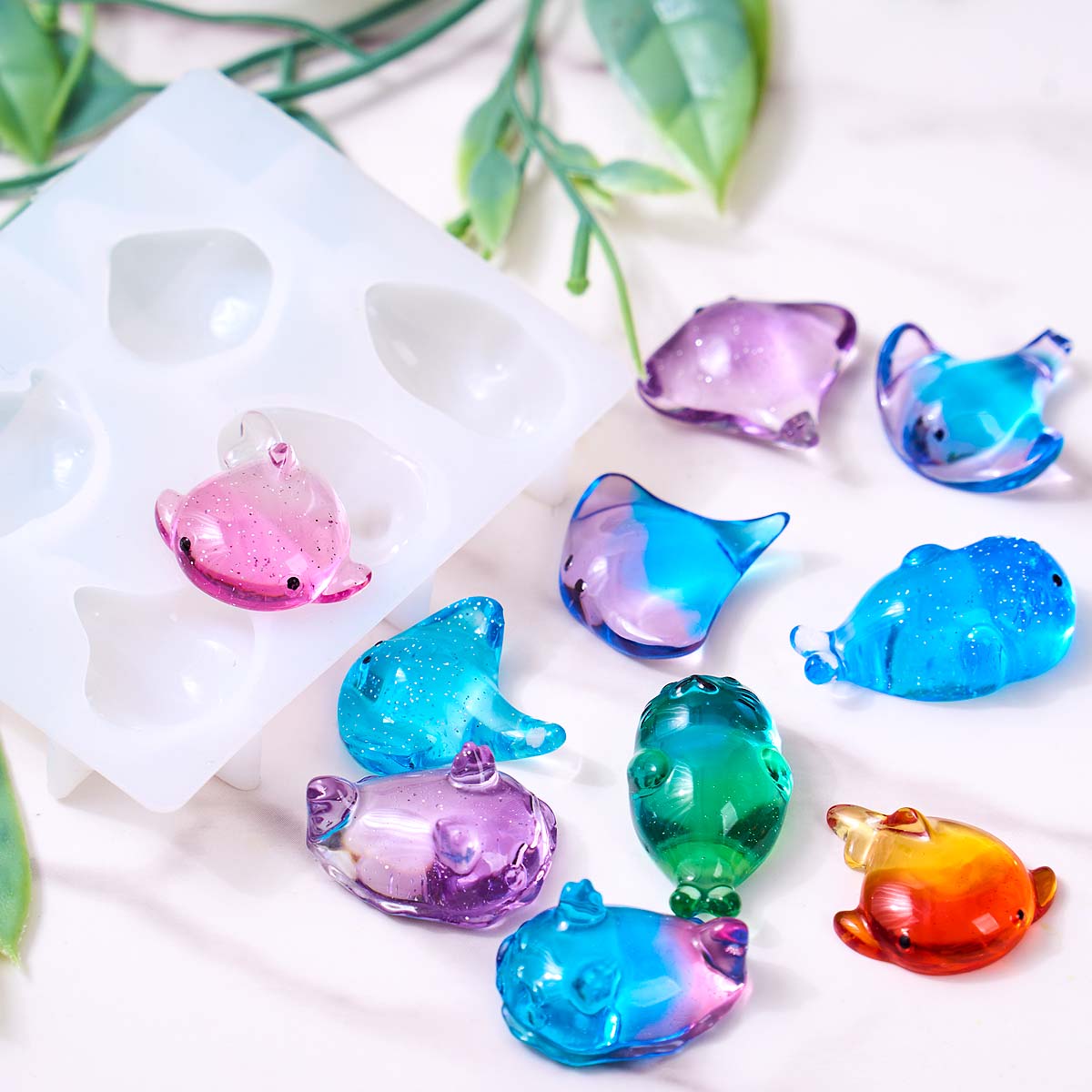 แม่พิมพ์ซิลิโคนรูปปลากระเบน 3  - Candle Making Moulds บทวิจารณ์และราคา