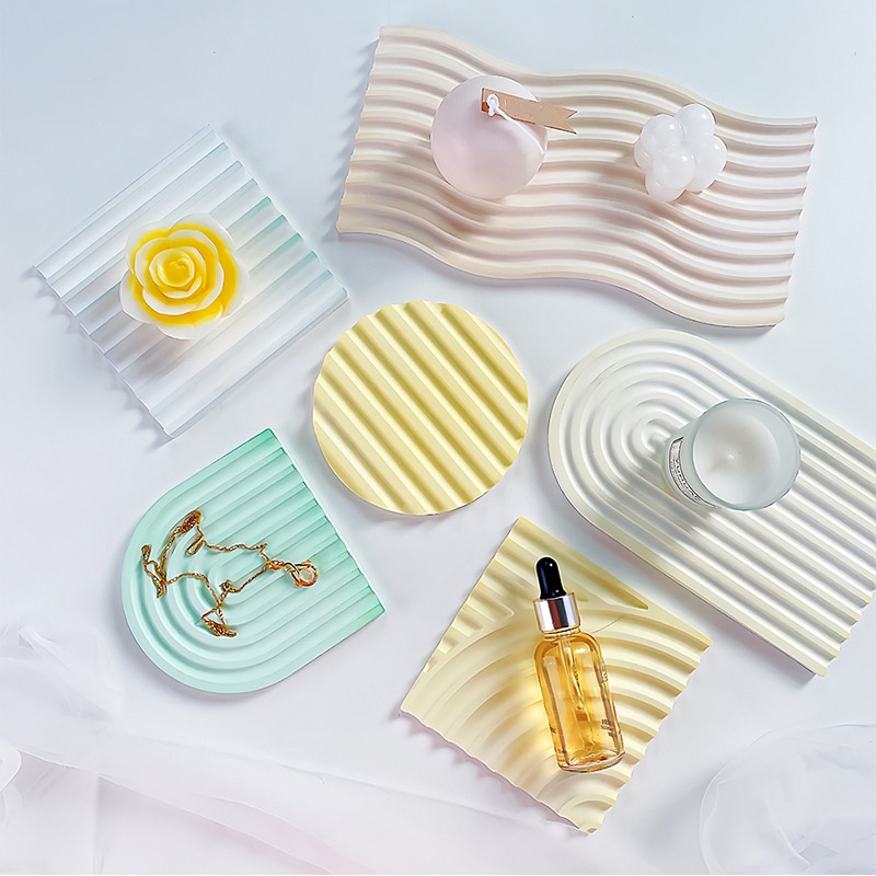 DIY ลาย Wave ถาดแม่พิมพ์สําหรั - Candle Making Moulds บทวิจารณ์และราคา