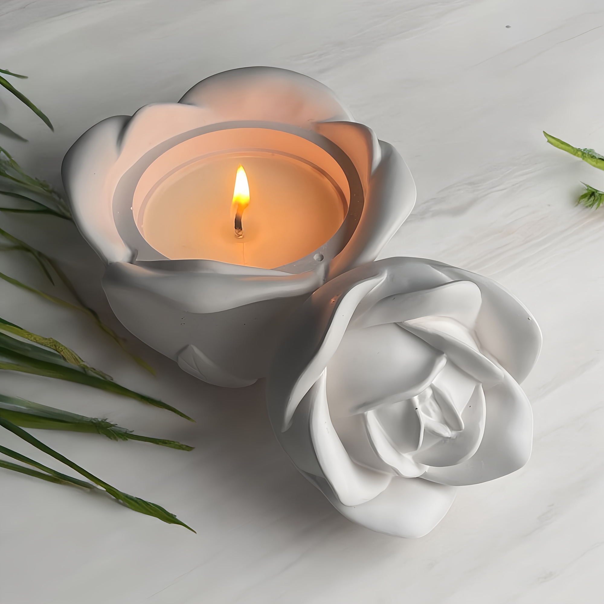 ชุดแม่พิมพ์ซิลิโคนรูปดอกกุหลาบ - Candle Making Moulds บทวิจารณ์และราคา