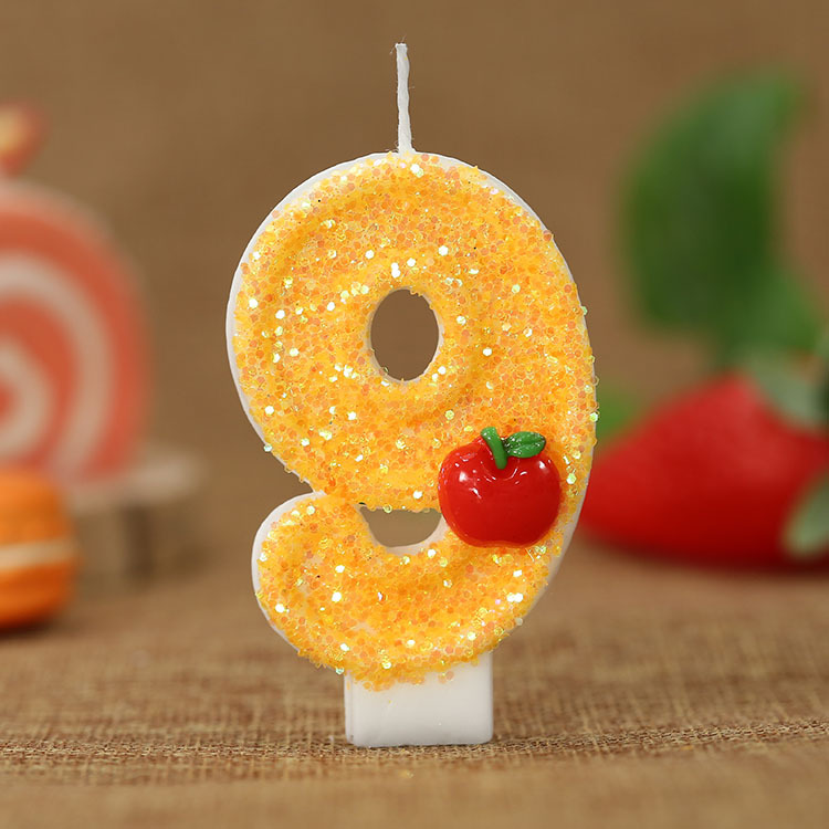 เทียนวันเกิดดิจิตอลสีเหลืองสด  - Paraffin Candle Wax บทวิจารณ์และราคา