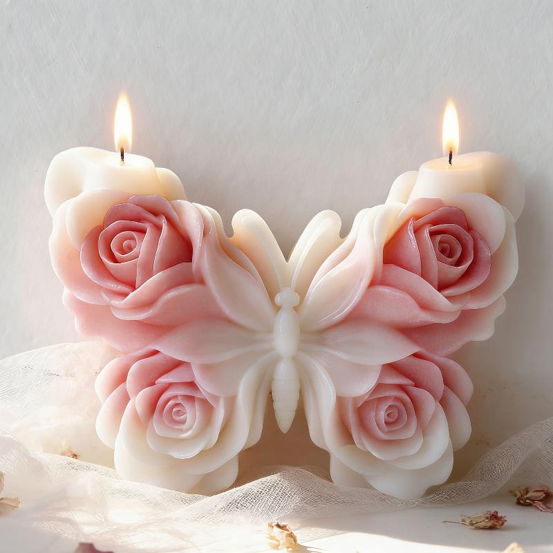 แม่พิมพ์ซิลิโคนรูปผีเสื้อกุหลา - Candle Making Products บทวิจารณ์และราคา