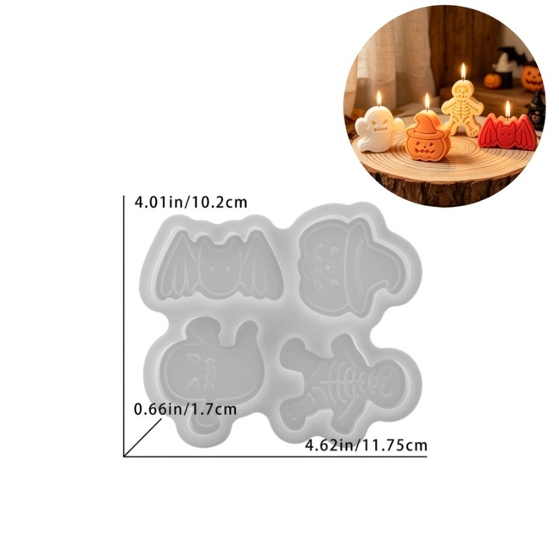 ชุดแม่พิมพ์ซิลิโคน 4 ช่องสำหรั - Candle Making Moulds บทวิจารณ์และราคา