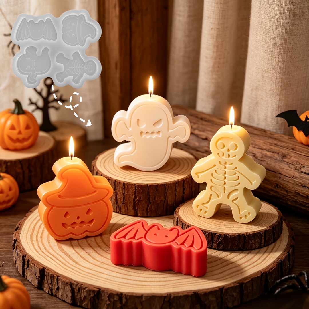 ชุดแม่พิมพ์ซิลิโคน 4 ช่องสำหรั - Candle Making Moulds บทวิจารณ์และราคา