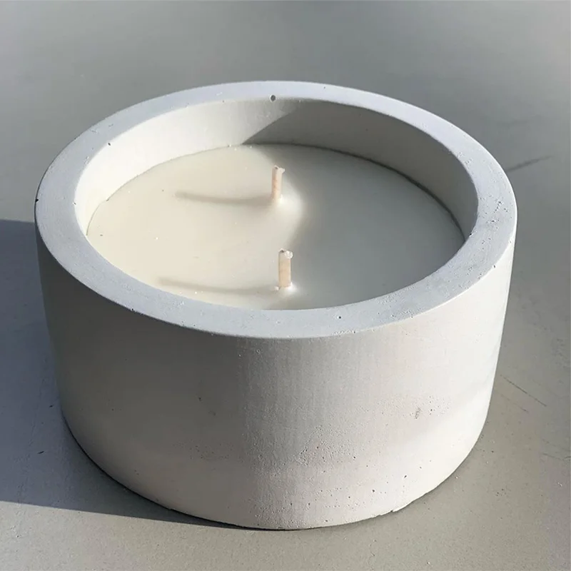 3 ขนาดรอบซีเมนต์คอนกรีตแม่พิมพ - Kraft Box Candle บทวิจารณ์และราคา