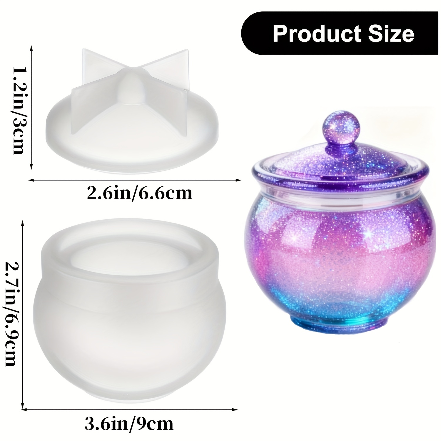 แม่พิมพ์เรซิ่นทรงกลม 1 ชุด พร้ - Candle Making Moulds บทวิจารณ์และราคา